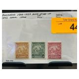 Barbados Stamps, 1938-1942, Mint XF