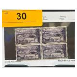 Block of 4 50th Anniversary Trucking Industry Stam