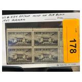 1947 US Air Mail 10c Plate Block