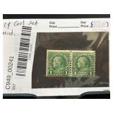 United States 1-Cent Franklin Mint Stamps