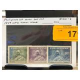 1949 Philippines VF Mint Stamp Set (3)