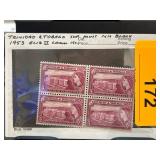 Trinidad and Tobago 1953 Mint Stamp Block