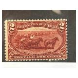 1898 US 2-Cent Copper Red Postage Stamp