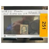 US #212 Franklin One-Cent Stamp