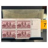 Block of 4 US 3-Cent Railroad Engineers Stamps
