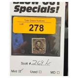 4-Cent Abraham Lincoln Scott #269 LR Stamp