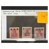 1921 German Stamps VF LH Mint Set