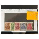 Germany 1920-21 Unused Germania Stamps