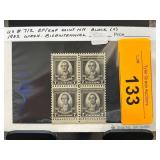 1932 Washington Bicentennial Stamp Block