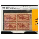 1940 Pony Express 80th Anniversary Plate Block
