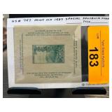 1937 US Scott #797 Souvenir Sheet