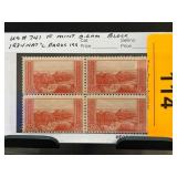 1934 US #741 2c National Parks Block