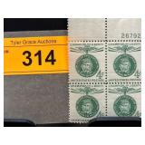 Block of Giuseppe Garibaldi 4-Cent Stamps