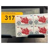 Block of 1965 Battle of New Orleans Stamps