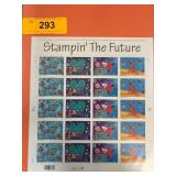 Sheet of ï¿½Stampinï¿½ the Futureï¿½ 33-Cent Stamps