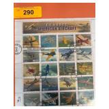 Classic American Aircraft First Day Cover Stamps