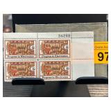 Block of Four U.S. 8c Progress in Electronics Stam