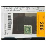 US #448 Washington Coil Perf 10 Mint Stamp