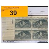 Block of 4 The Homestead Act Stamps