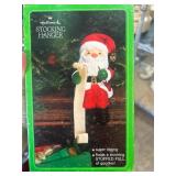 Hallmark Santa Stocking Hanger in Original Box