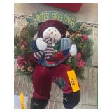 Festive Snowman Wreath Decoration