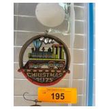 1975 Christmas Ornament With Train Design