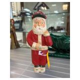 Hand-Carved and Painted Santa Figurine by James Ha
