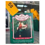 1988 Hallmark Wooden Airplane Ornament