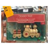 1985 Wooden Train Ornament Collector Series