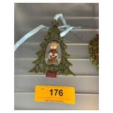 1976 Christmas Tree Ornament with Girl Design