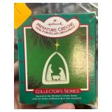 Hallmark Miniature Creche Porcelain Ornament