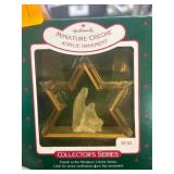 Hallmark Miniature Creche Acrylic Ornament