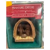 Hallmark Miniature Creche Ornament in Box