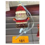 Carved Resin Santa Ornament by GHL Marks