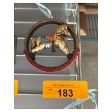 Painted Wooden Rocking Horse Ornament