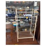 Metal and Brass Towel Rack With Two Tiers