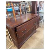 Wooden Lateral File Cabinet With Two Drawers