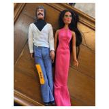 1976 Mego Corp Male and Female Dolls
