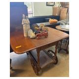 Kling Colonial Maple Drop-Leaf Tea Cart