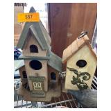 Wooden Decorative Birdhouse Set