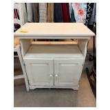 White Wooden Cabinet With Storage Doors