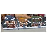 Hand-Painted Wooden Village Display