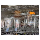 Clear Glass Pitcher and Two Mugs Set