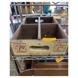 7Up Wooden Crate with Dividers, Dallas, Texas