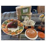 Fall-Themed Ceramic Decor and Accessories Lot