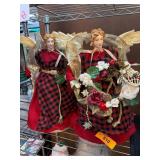 Holiday Angel Figurines Tree Toppers