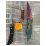 Three Folding Pocket Knives