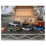 Ertl Die-Cast Vehicles and Metal Box Set