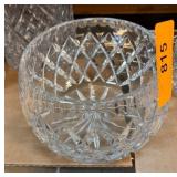 Cut Crystal Bowl with Intricate Design