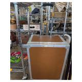 Brown Rolling Hard Case With Latches